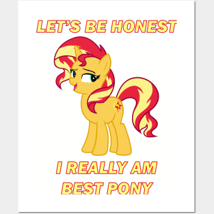 Sunset Shimmer is best pony Posters and Art